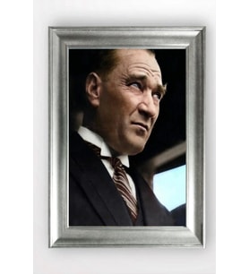 Gümüş Çerçeveli Atatürk Tablo a210