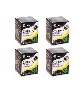 4 Kutu Optima 50 Lik Seker Ölçüm Stribi