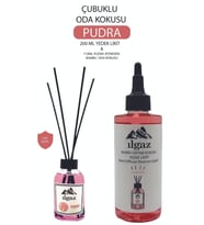 Pudra Bambu Yedek Şişe 200 ml Powder Çubuklu Oda Kokusu Kolay Kullanım 110 ml