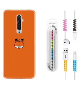Oppo Reno 2Z 4 Lite 4 Pro 5 6 7 A31 Kılıf Kablo Koruma Spiral Silikon Garfi 1733