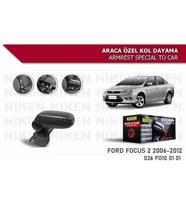 Ford Focus 3.5 Araca Özel Kol Dayama Kolçak 2014-2018 Arası Niken (Siyah)