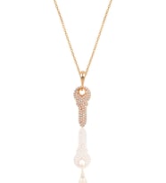 Gümüş rose zirkon taşlı anahtar kolye SGTL11871ROSE