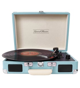 Record Master T310CH Şarjlı Retro Pikap (Turkuaz)
