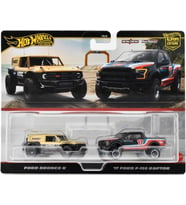 Hot Wheels Premium HRR77 Car Culture 2 Pack Ford Bronco R // '17 Ford F-150 Raptor