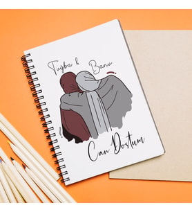 Can Dostum Kız Arkadaş Tasarımlı Kişiye Özel Defter