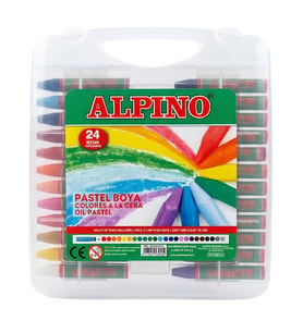 Alpino Plastik Çantalı 24 Renk Pastel Boya Kalemi DC008297N