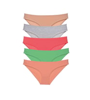 5 adet Eko Set Likralı Kadın Slip Külot Soft Renkler