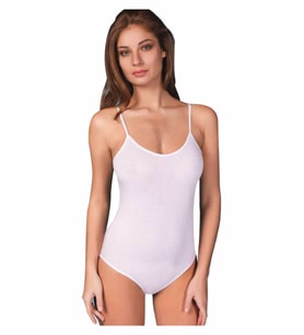 Berrak Ip Askılı Çıtçıtlı Body 2081  Beyaz (Karışık)