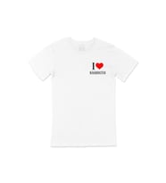 I Love Washington Cep Logo Tasarımlı Beyaz Tişört