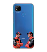 Redmi 9C / Redmi 10A Uyumlu Carlos Sainz ve Charles Leclerc Formula 1 Desenli Şeffaf Kılıfı