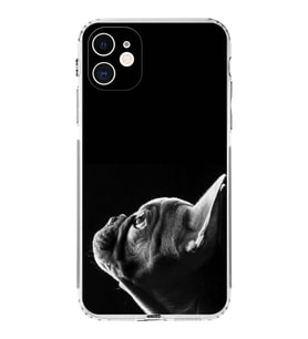 PrintiFy iPhone 11 ile Uyumlu Köpek 1 Kamera Korumalı Şeffaf Kılıf