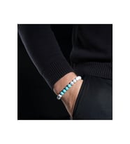 Unisex Turkuaz Howlite Doğal Taş Bileklik