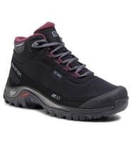 Salomon 411105 Shelter CS WP W Black/Ebony/ WineTasting Kadın Outdoor Bot (Siyah)