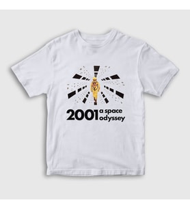 Presmono Unisex Çocuk Beyaz Astronot V2 Film 2001 A Space Odyssey T-Shirt 241539tt