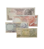 6. 7. Emisyon Kağıt Koleksiyon Para. Antikalar Hobi Hediye Darpane Türk Lirası
