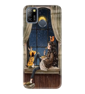 Infinix Smart 5 Kılıf Resimli Desenli Baskılı Silikon Kılıf Ananas Camera Glass 1358