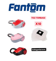 Fantom  DC2000   DC3000  Elektrik Süpürgesi Bez Toz Torbası 10 Adet