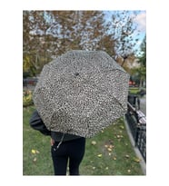 8 Telli Otomatik Leopar Desenli Rüzgarlık Şemsiye