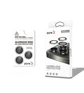 Apple iPhone 18 Pro Zore CL-12 Premium Safir Parmak İzi Bırakmayan Anti-Reflective Kamera Lens Koruy