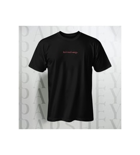 Rich Bitch Energy Göğüs Yazı Baskılı Unisex Oversize Bisiklet Yaka %100 Pamuk T-Shirt