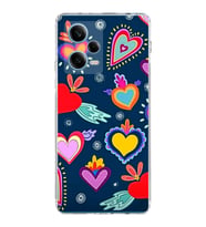 PrintiFy Xiaomi Redmi Note 12 Pro 5G ile Uyumlu 1mm Slim Fit Retro Colors 3 Baskılı Şeffaf  Kılıf