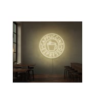 CAPPUCCINO ESPRESSO Yazılı Ve Şekilli Neon Tabela