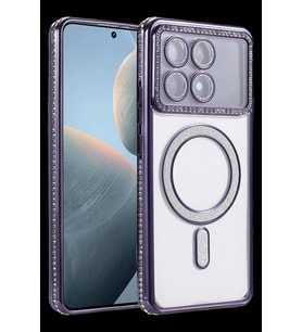 Pilelistore   Xiaomi Poco X6 Pro Joke Simli Magneticsafe Kılıf - Derin Mor