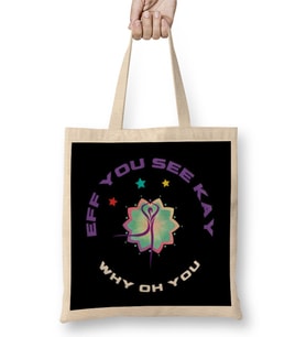 Eff You See Kay Why Oh You YOGA LOVER Bez Çanta Uzun Saplı