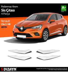 Renault Clio 5 Krom Sis Çıtası 4 Prç. 2019 Üzeri