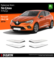 Renault Clio 5 Krom Sis Çıtası 4 Prç. 2019 Üzeri