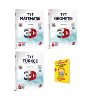 TYT Matematik Geometri ve Türkçe Soru Bankası 3lü Set