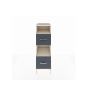 Kronos Dolap 2 Raflı 2 Çekmeceli 44x59x134 Aytaşı-Antrasit