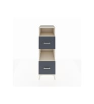 Kronos Dolap 2 Raflı 2 Çekmeceli 44x59x134 Aytaşı-Antrasit