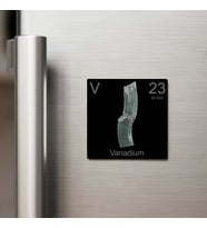 Vanadium (Vanadyum) Elementi – Buzdolap Magneti – 9x9 cm