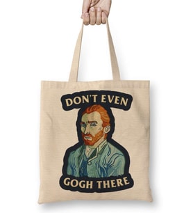 Van Gogh Don't Even Gogh There Bez Çanta Uzun Saplı
