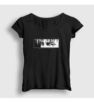 Presmono Kadın Siyah Levi Eyes Anime Attack On Titan T-Shirt 123641tt