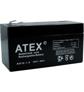 Atex AX-12V 12 Volt 1.3 Amper Bakımsız Kuru Akü