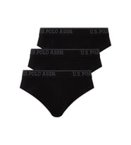 U.S. Polo Assn. Erkek Büyük Beden 3'lü Slip (Siyah)