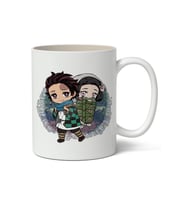 Kişiye Özel Demon Slayer Tanjiro & Nezuko Kamado Anime Temalı Baskılı  Kupa Bardak (Beyaz)