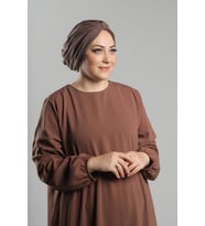 Vizon Pratik Hazır Geçmeli Tesettür Bone Sandy Pileli Salaş 2121_10