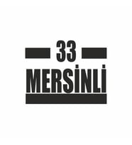 33 Mersinli Araba Sticker siyah 16x9 CM (Siyah)