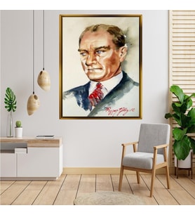 ÇERÇEVELİ ATATÜRK TABLO S34