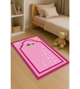 Pembe Cami Temalı Kız Çocuk Seccadesi CS28
