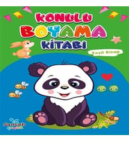 Konulu Boyama Kitabı - Yeşil