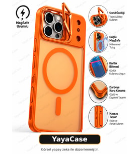 YayaCase iPhone 17 Air Uyumlu Standlı MagSafe Telefon Kılıfı