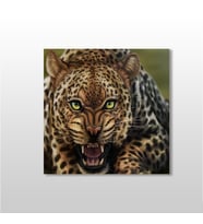 LEOPAR KANVAS TABLO 140x140cm