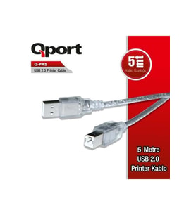 QPORT 5metre Q-PR5 USB 2.0 Yazıcı Kablosu 2.0v