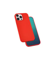 Apple iPhone 13 Pro Uyumlu Kılıf Zore Silk Silikon (Kırmızı)