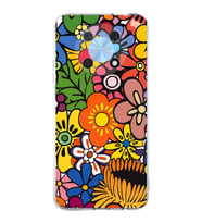 PrintiFy Huawei Nova Y90 ile Uyumlu 1mm Slim Fit Retro Renkler 2 Baskılı Şeffaf  Kılıf