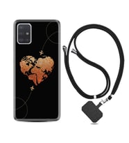 Samsung a71 A72 A73 A7 A9 2018 C7 C9 Kılıf Boyun Askılı Silikon Plane Heart 1721